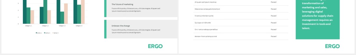 高端简约商业计划报告PPT模板ergo business pitch powerpoint template