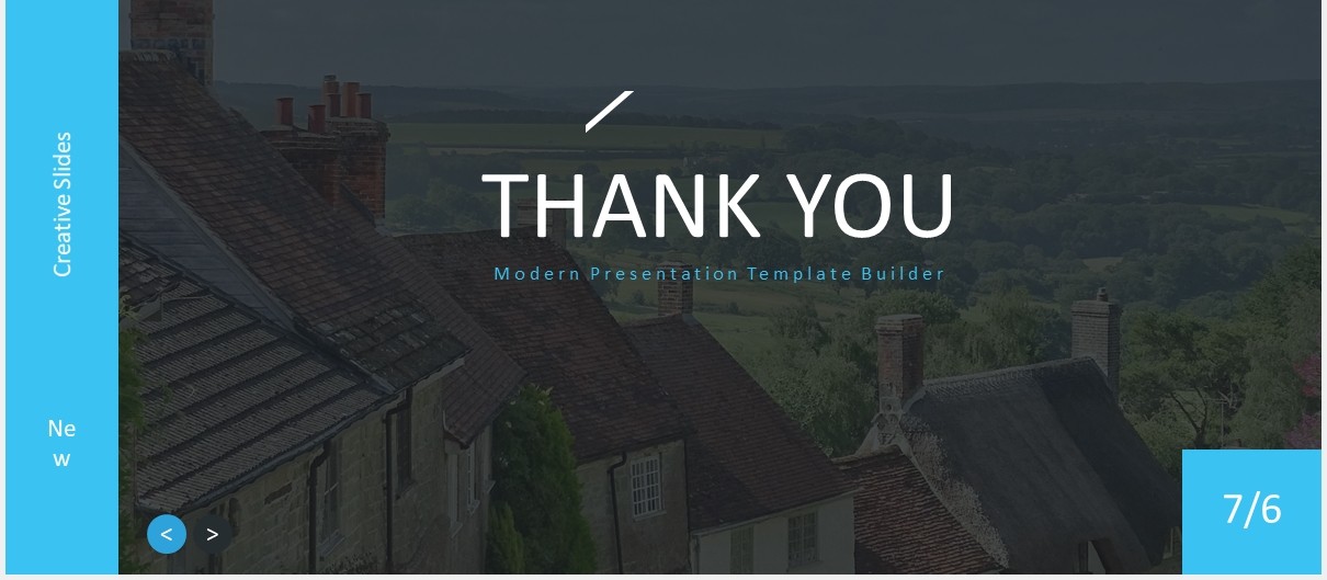 旅游景点宣传图片排版国外PPT图表模板The Estate - Powerpoint Template
