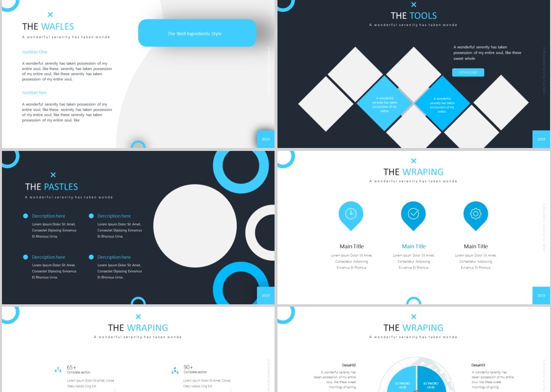 纸杯蛋糕美食餐饮PPT模板Cupcake Powerpoint Template