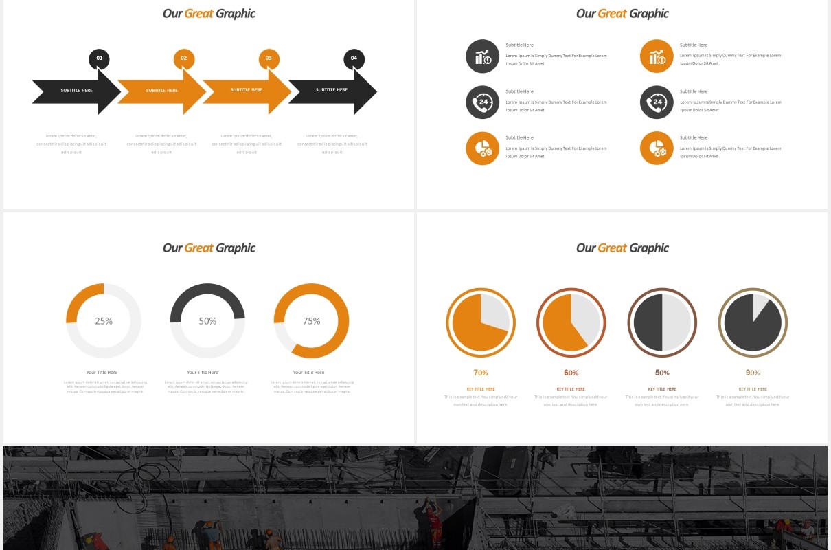 施工现场安全建筑PPT国外模板gleatch powerpoint template