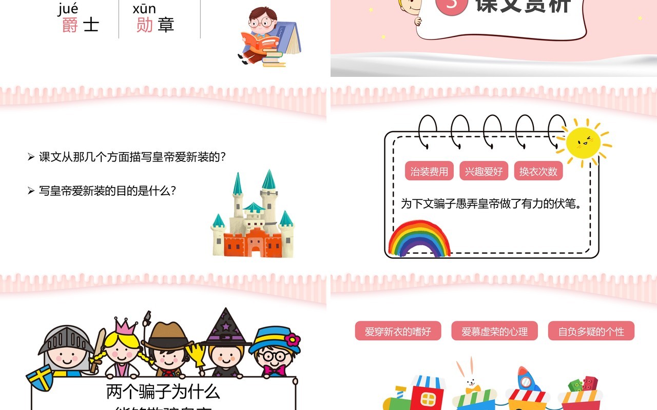 部编版七年级语文上册皇帝的新装课件PPT模板