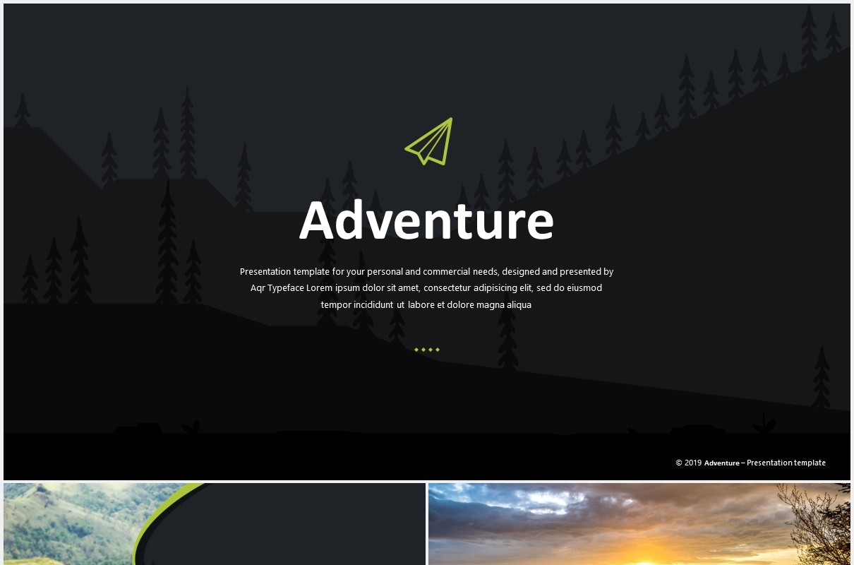 户外旅游探险PPT模板adventure powerpoint template