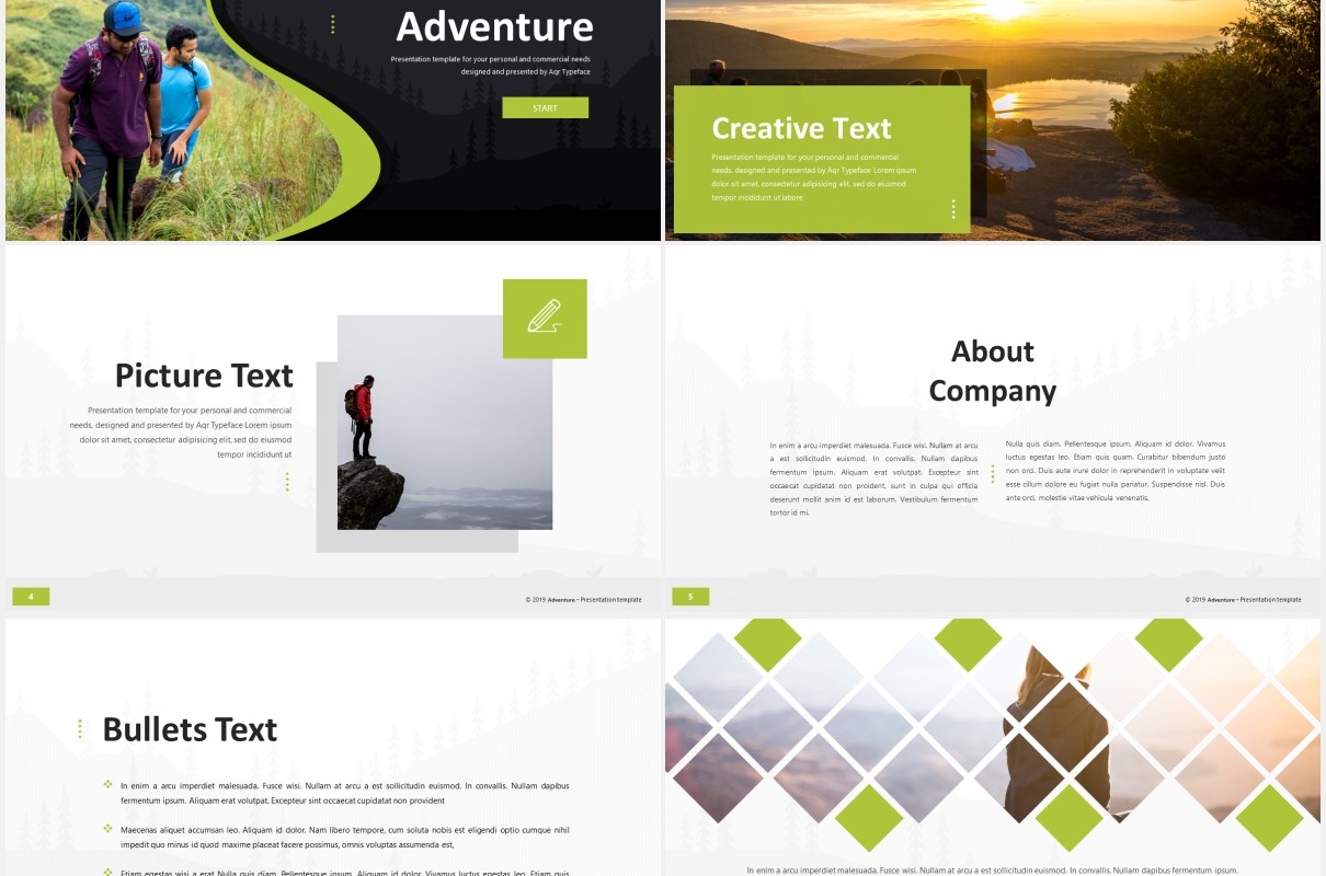 户外旅游探险PPT模板adventure powerpoint template