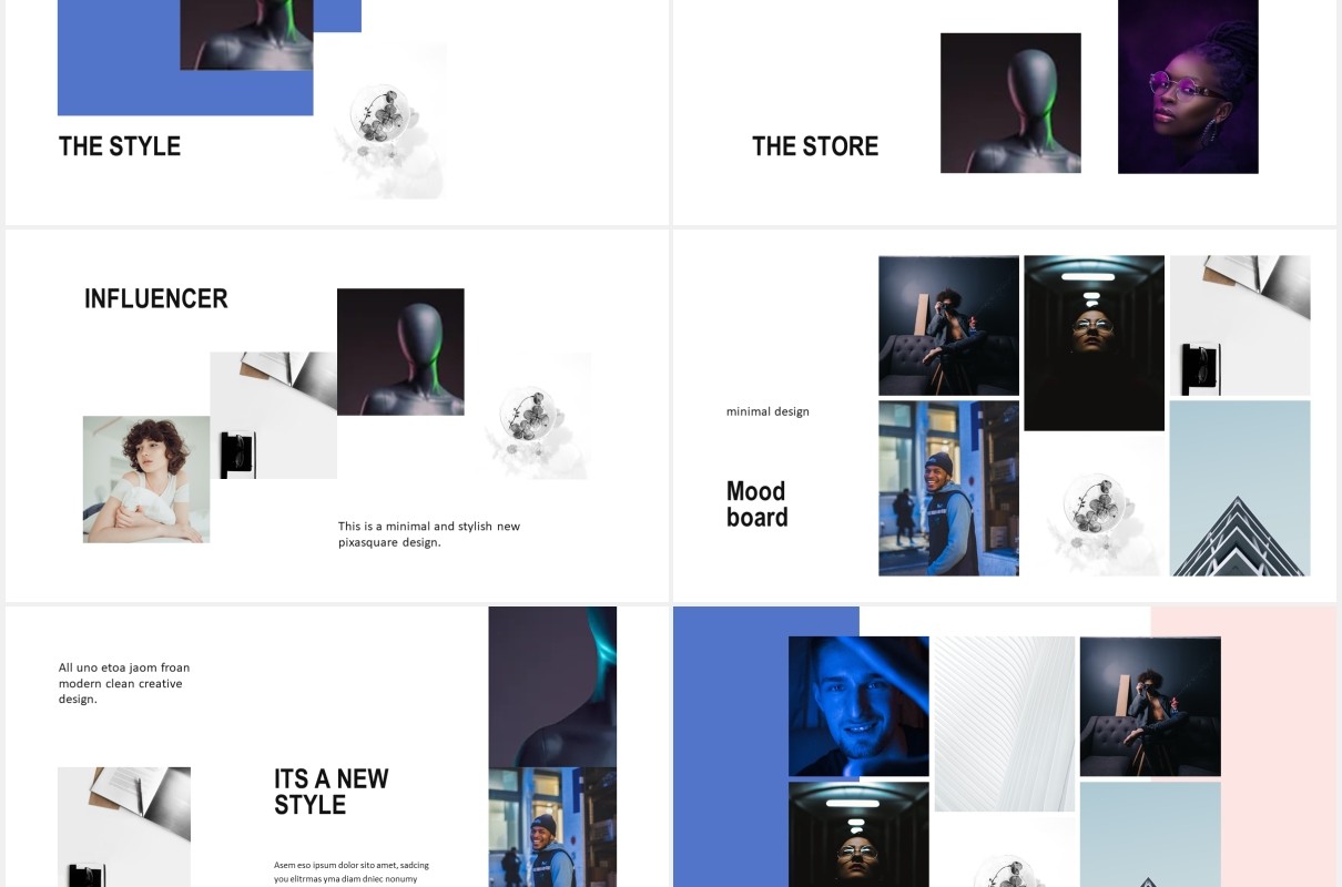 简约个人作品集图文展示PPT模板POLA - Powerpoint Design Template