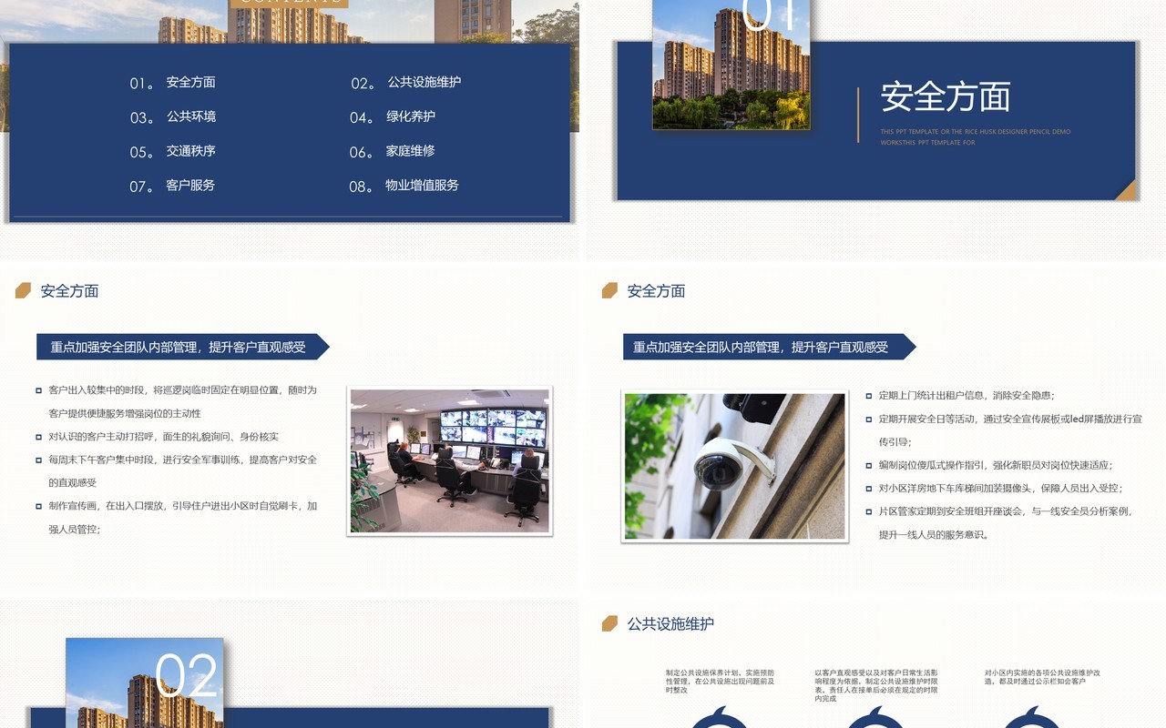 物业企业管理品质提升方案PPT模板