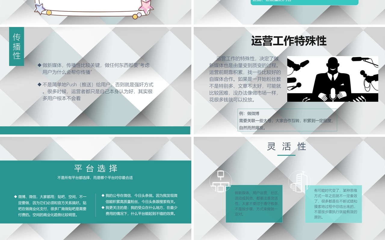 新媒体运营规划营销推广PPT模板