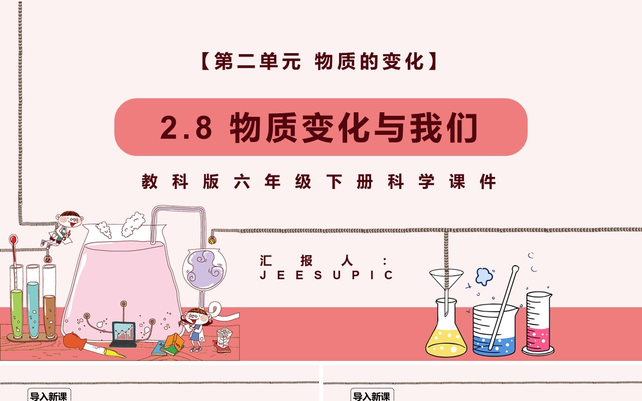 教科版六年级科学下册物质变化与我们课件PPT模板
