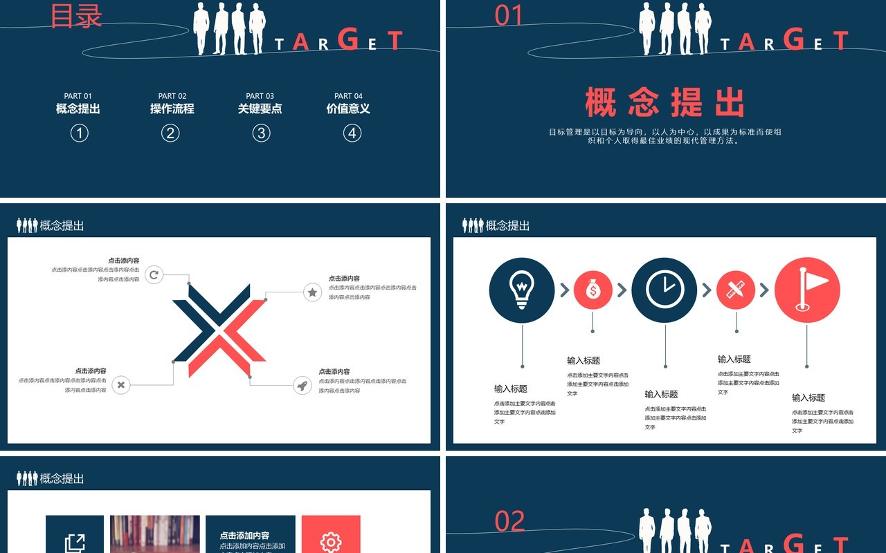 公司团队目标管理培训OKR工作法PPT模板