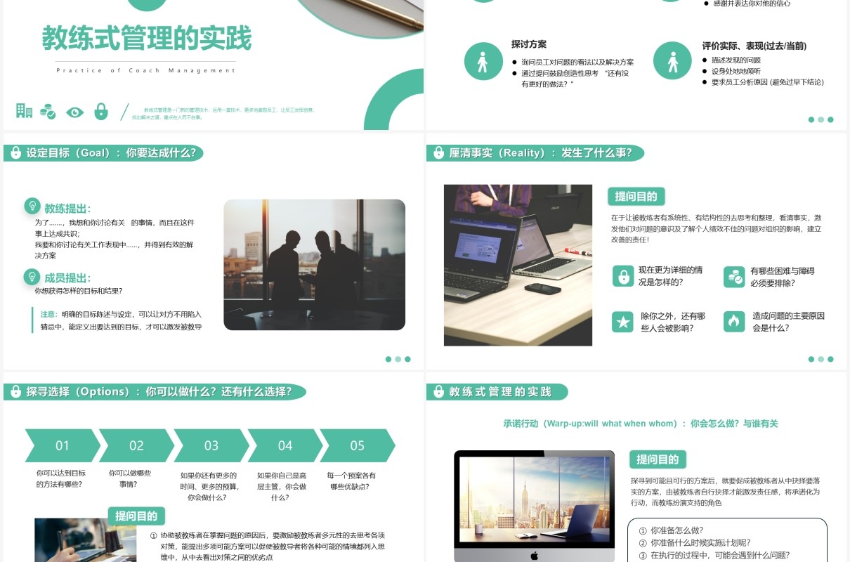 企业培训教练式管理团队培训PPT模板