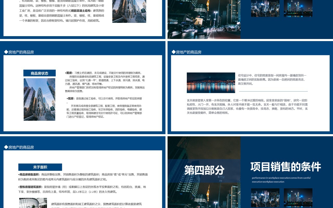 房地产企业项目销售培训动态PPT模板