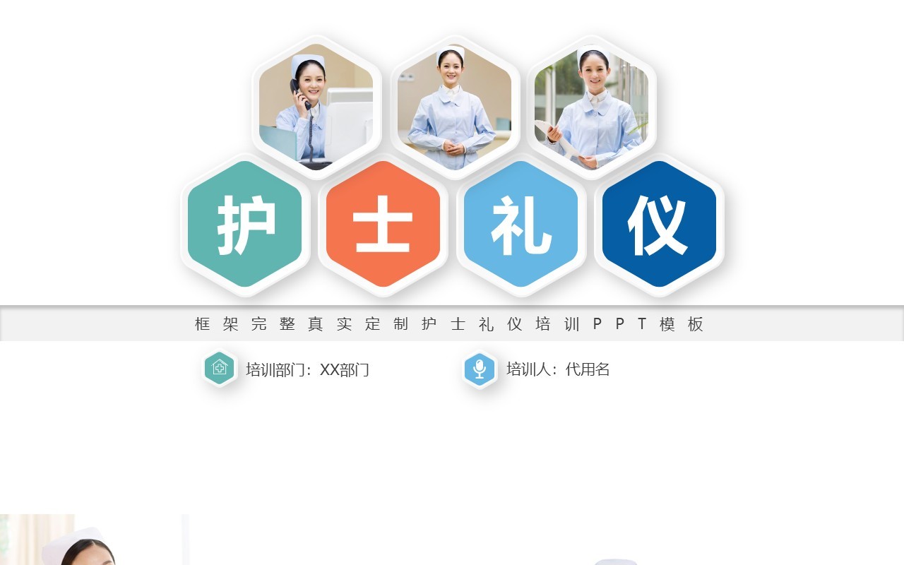 医院医疗护士护理礼仪培训课件PPT模板