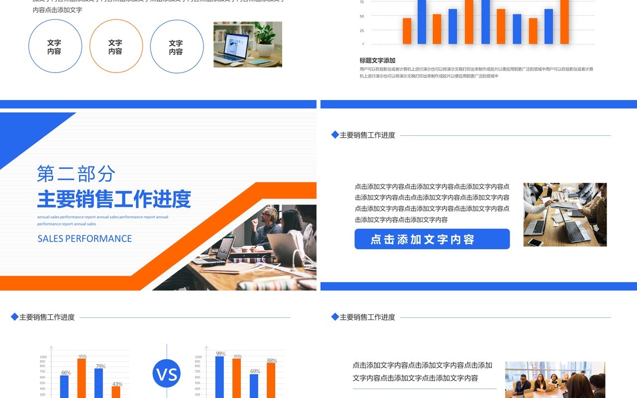 企业年度销售业绩工作报告动态PPT模板