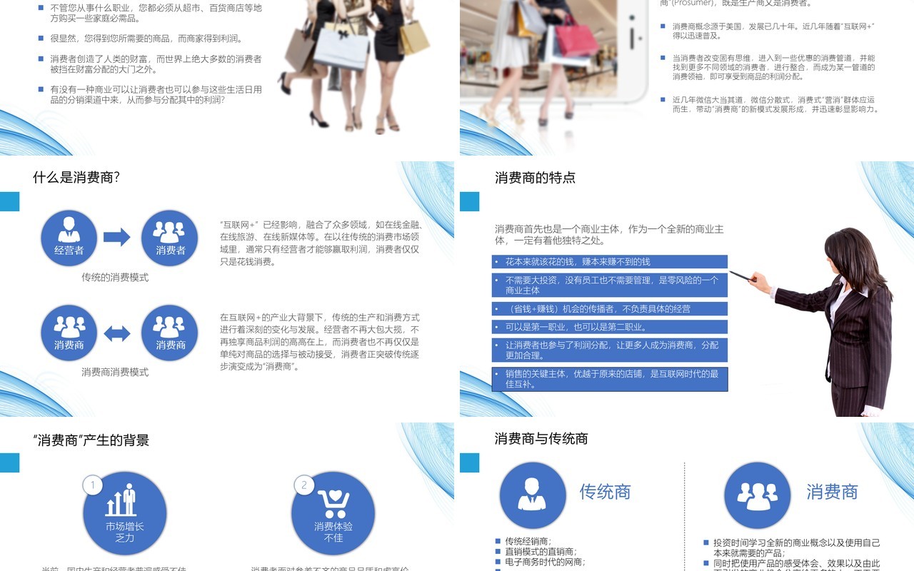 新零售商业模式PPT模板