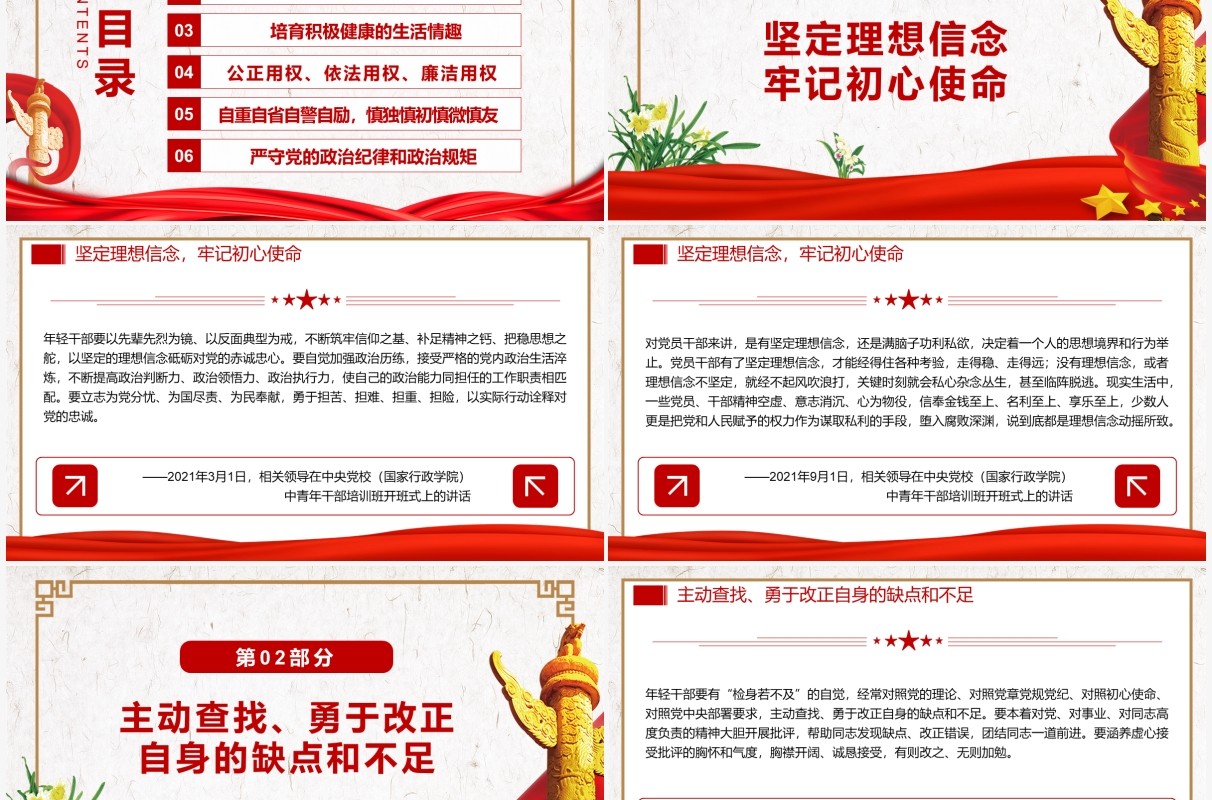 如何扣好廉洁从政的第一粒扣子PPT模板