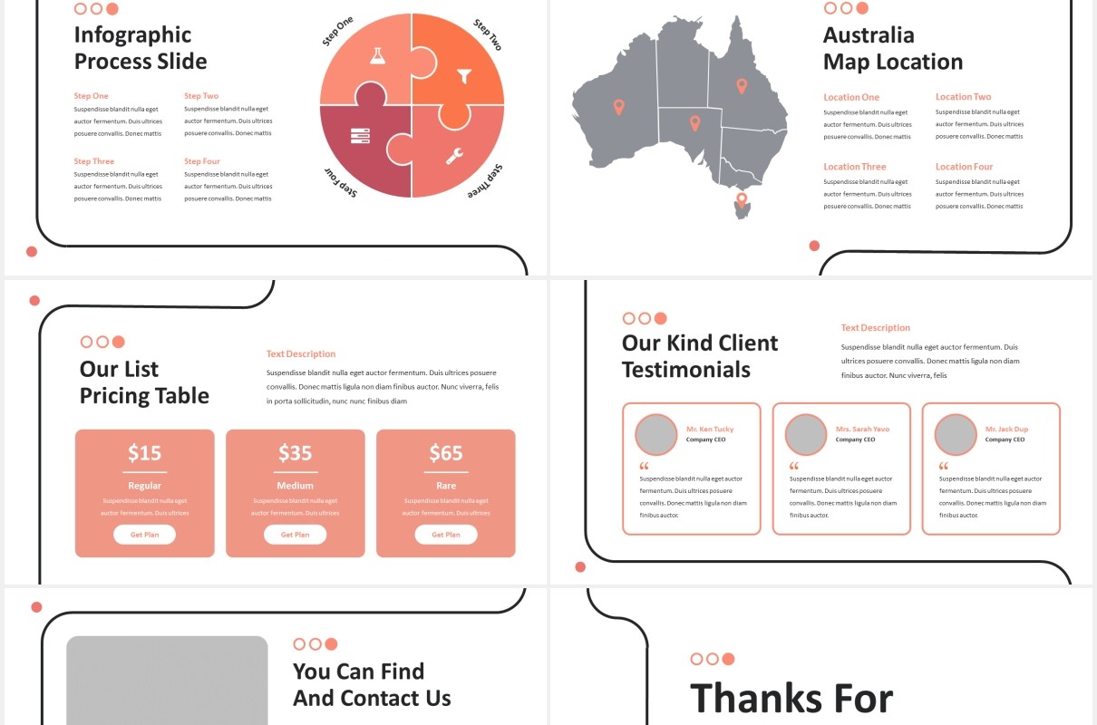 简洁商业公司介绍PPT图片排版设计模板Segue - Business Powerpoint Template