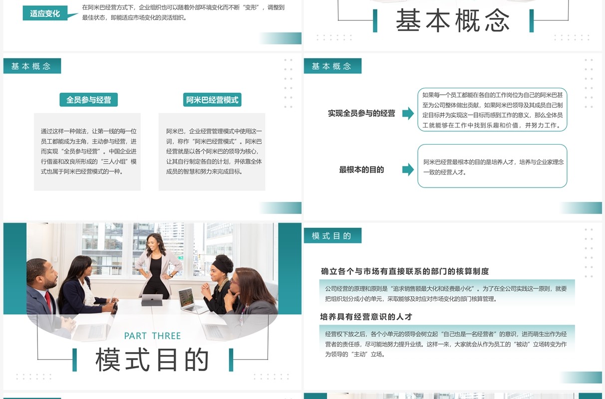 绿色商务风公司管理方案汇报PPT模板