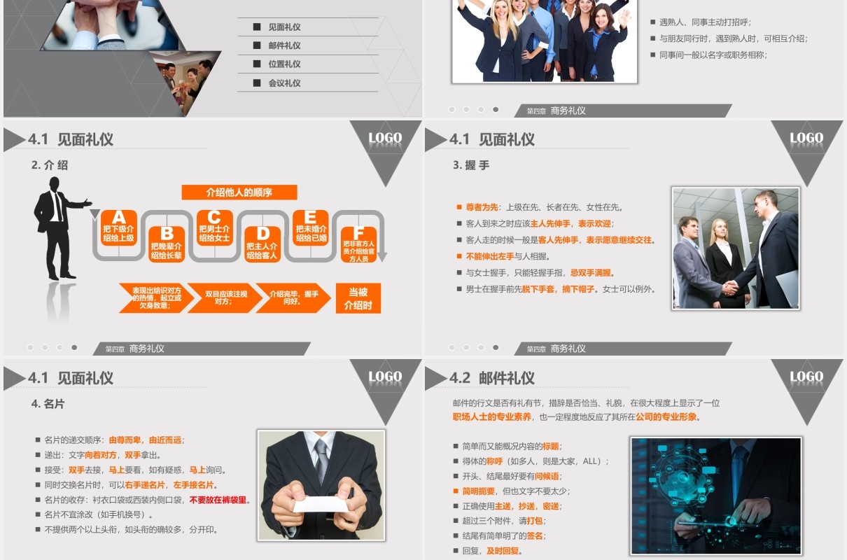 高端大气商务礼仪形象培训课件PPT模板