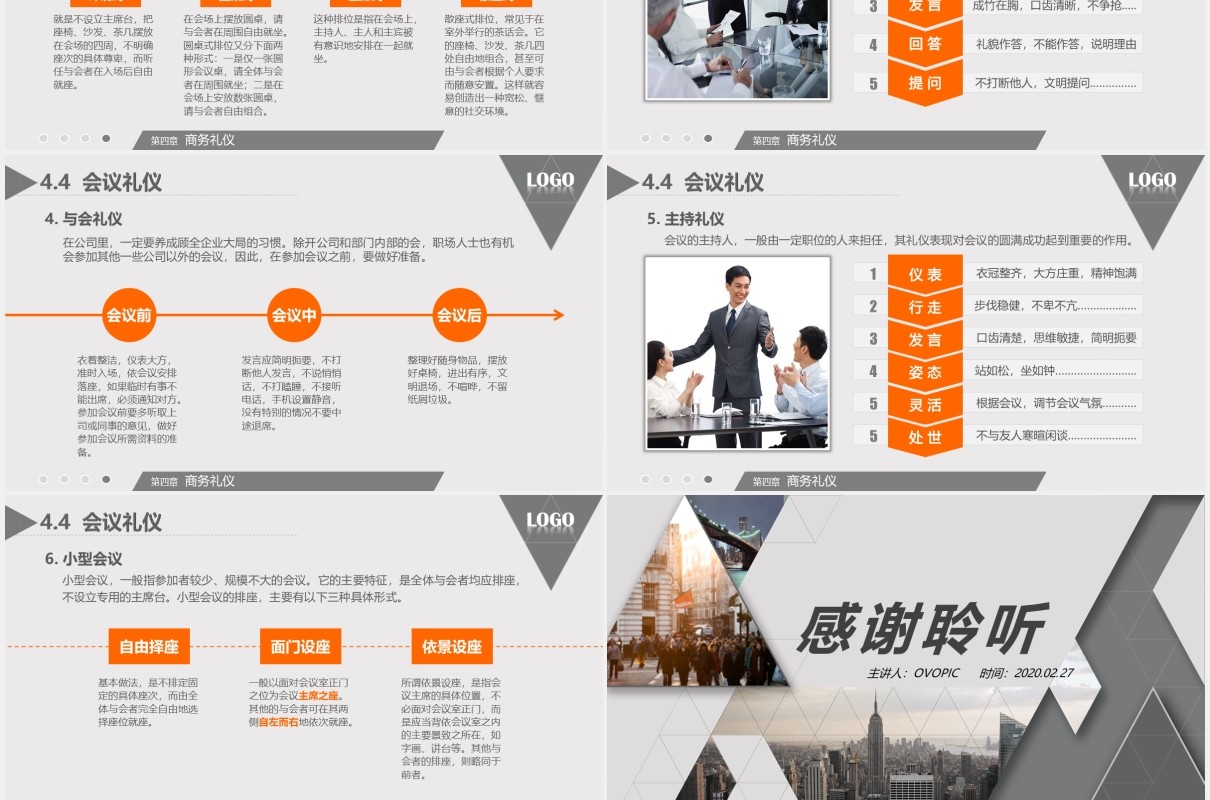高端大气商务礼仪形象培训课件PPT模板
