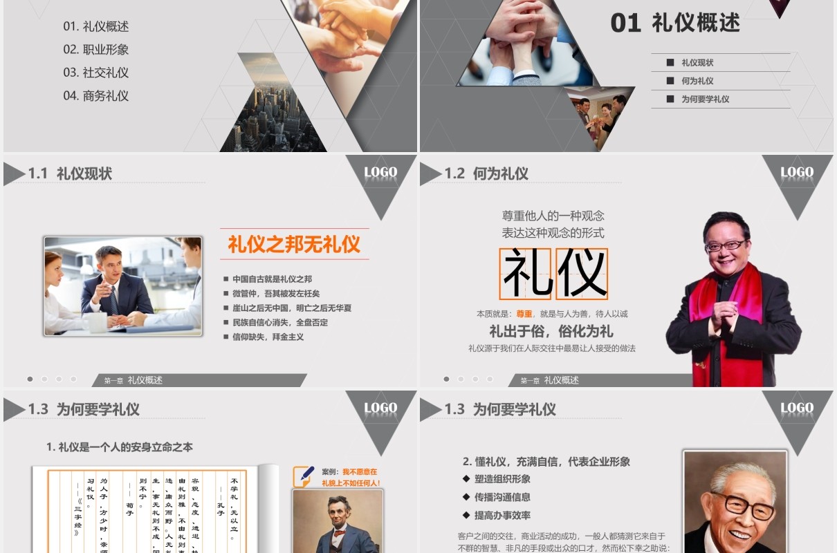 高端大气商务礼仪形象培训课件PPT模板