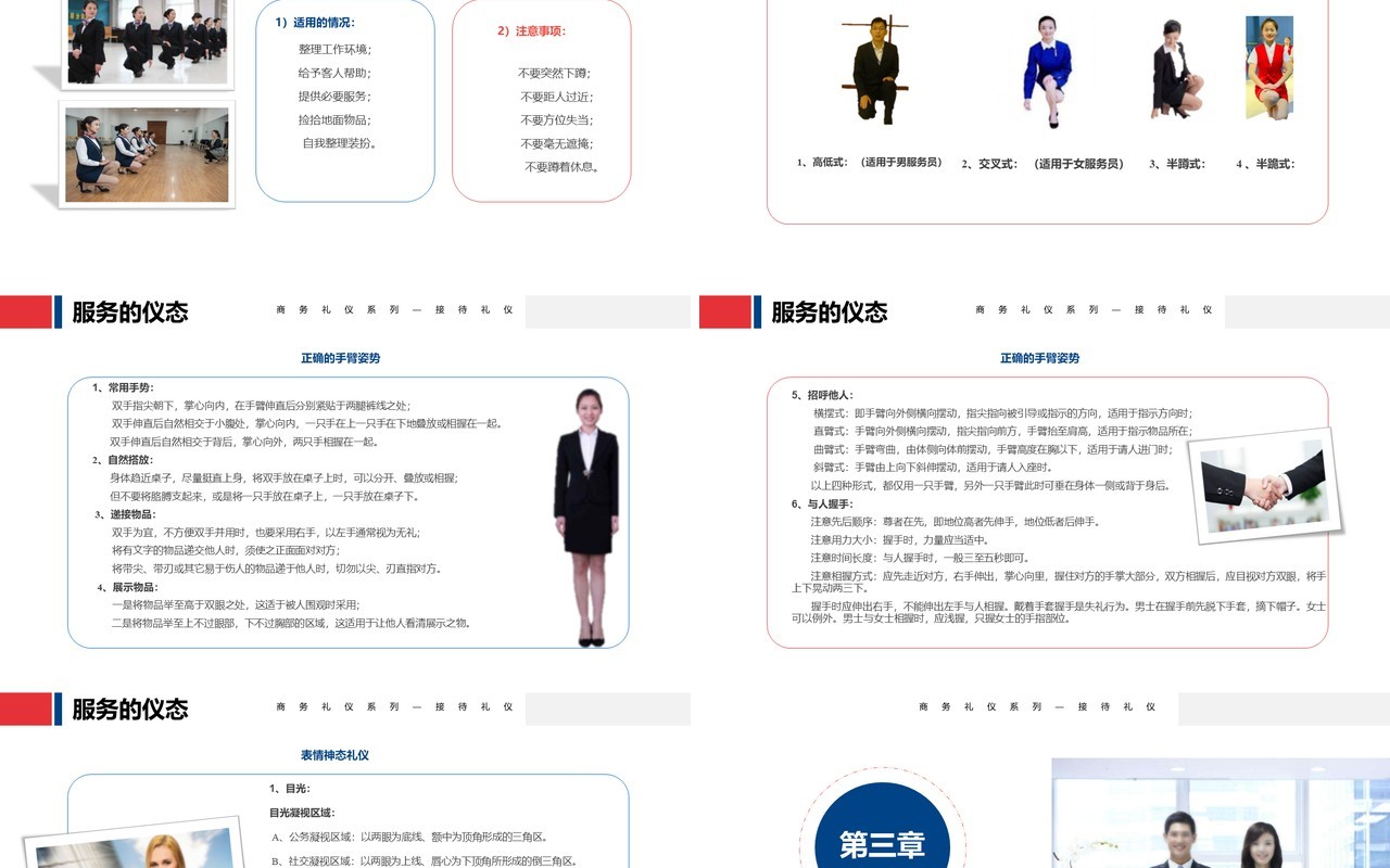 商务接待礼仪服务培训PPT模板