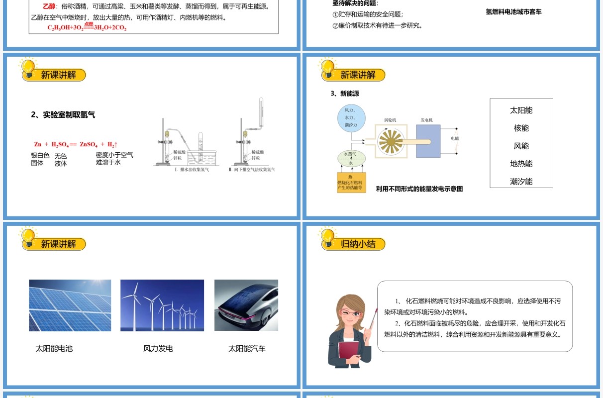 部编版九年级化学上册燃料的合理利用与开发课件PPT模板