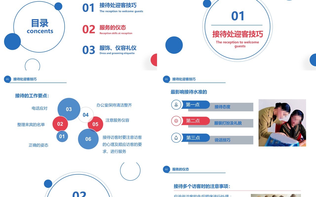 职场商务接待礼仪培训技巧PPT模板