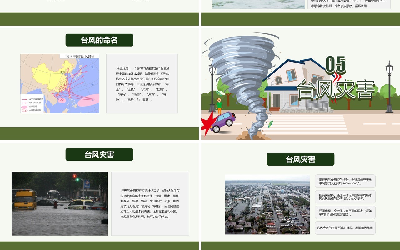 防洪抗汛防台风课件PPT模板