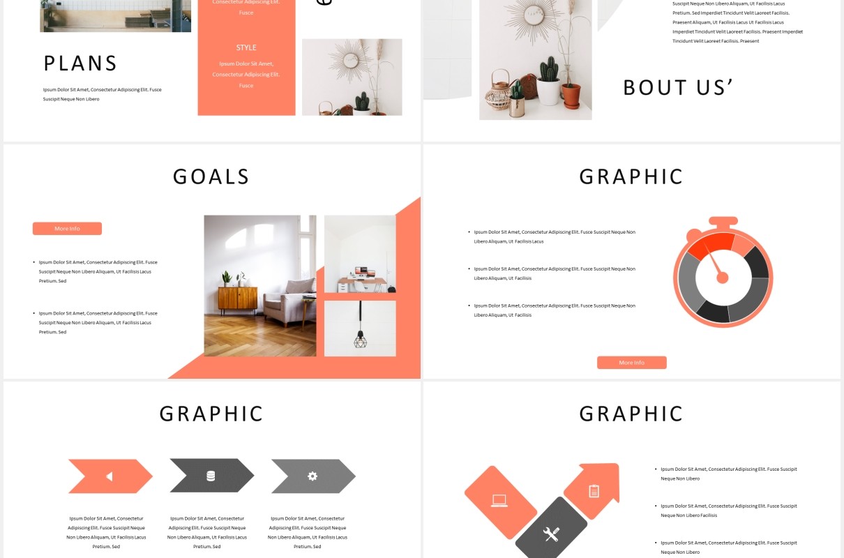 简约国外图片排版PPT图表模板Moca - Powerpoint Template