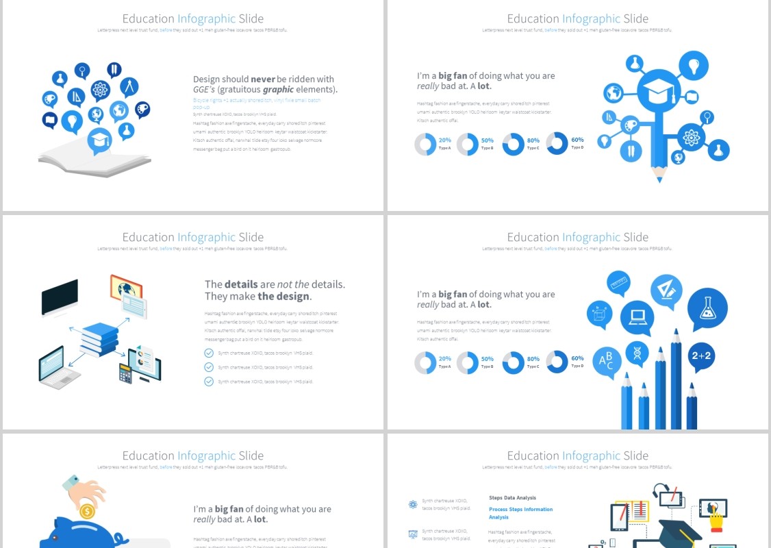 教育PPT信息图表模板Education PowerPoint Infographics Main