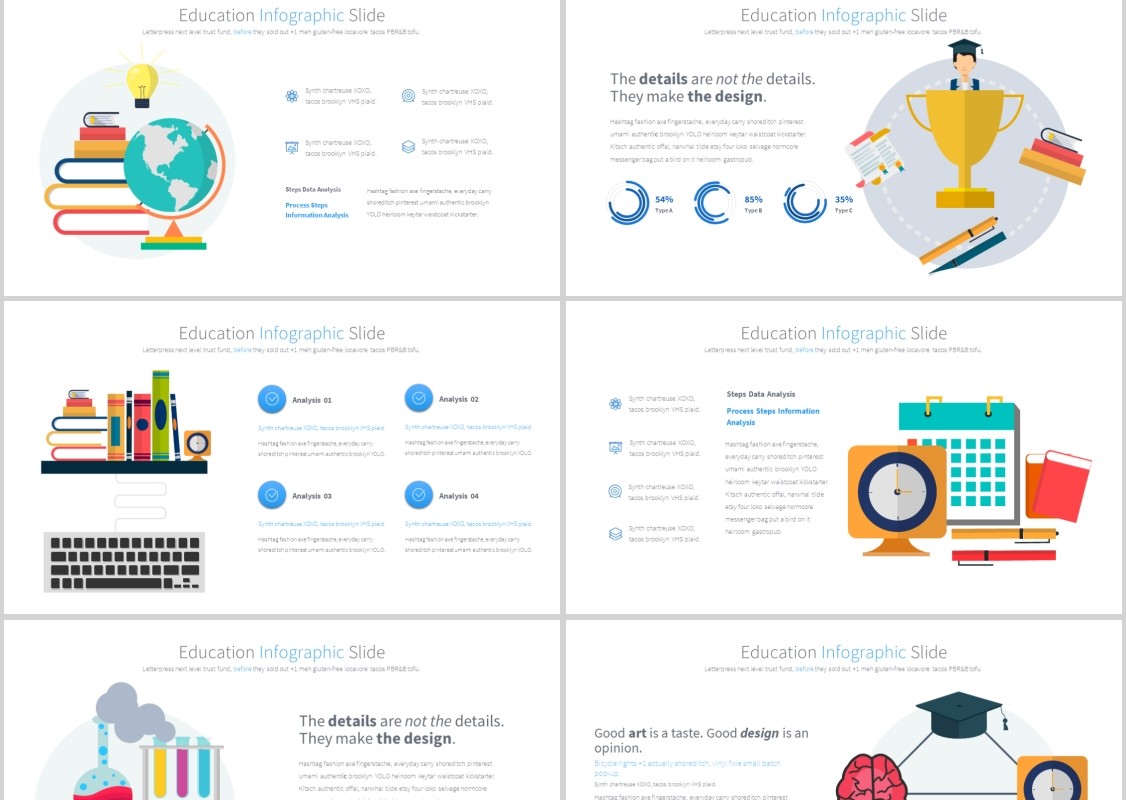 教育PPT信息图表模板Education PowerPoint Infographics Main