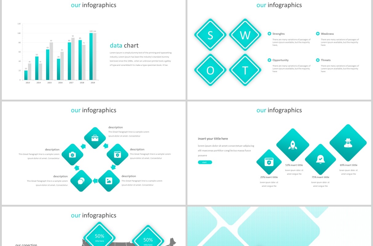 绿色公司简介个人简历竞聘求职PPT模板版式设计Abuela - Powerpoint Template