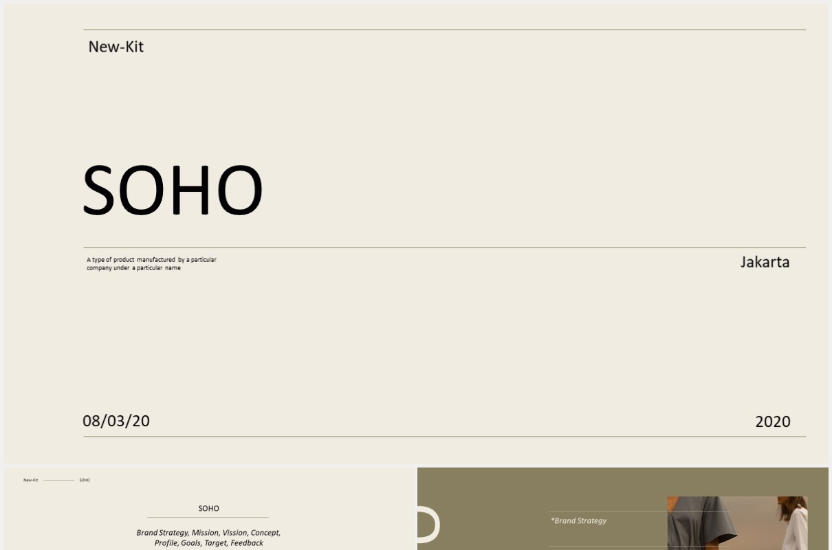 创意时尚营销宣传PPT模板soho creative marketing powerpoint