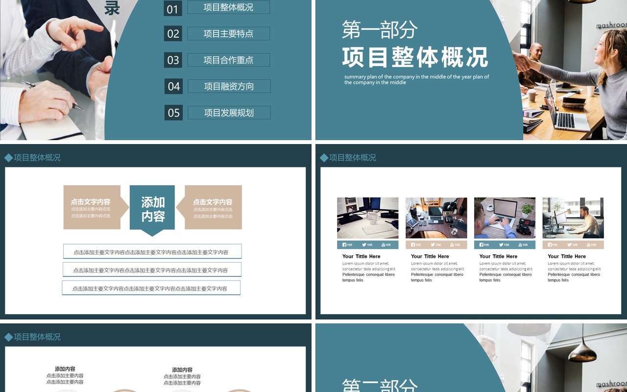 公司商业项目合作融资计划动态PPT模板