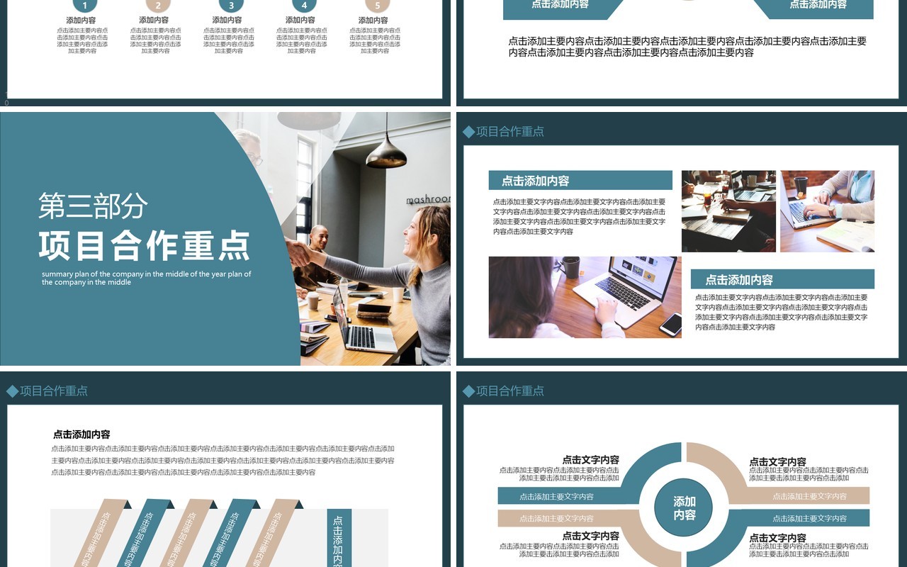 公司商业项目合作融资计划动态PPT模板
