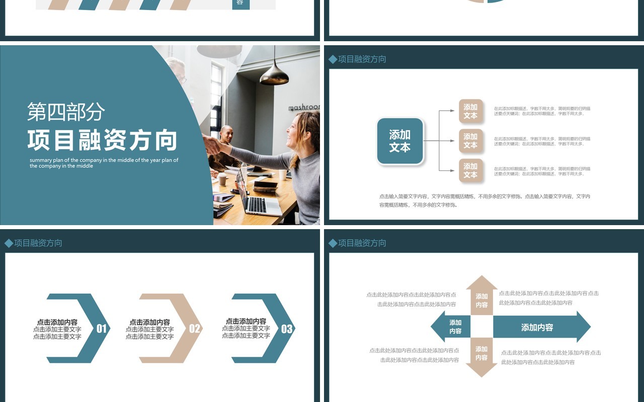 公司商业项目合作融资计划动态PPT模板