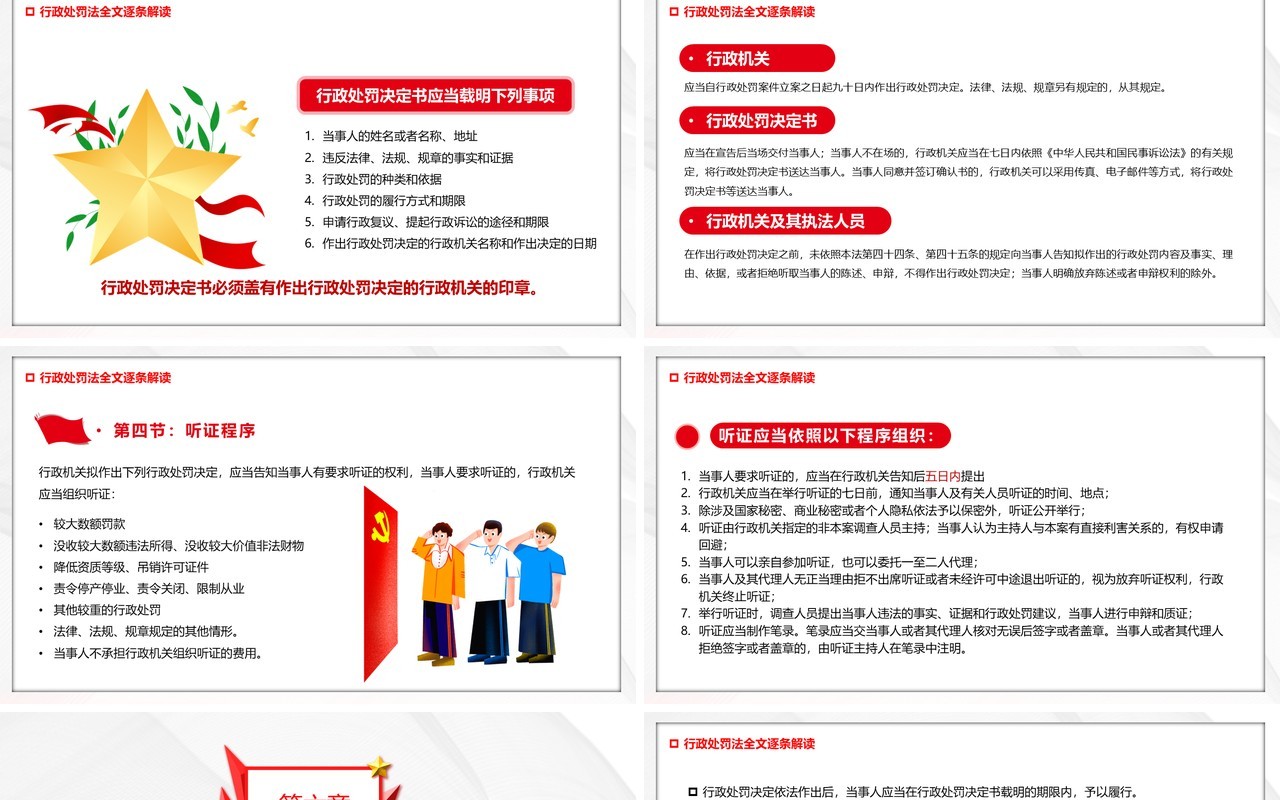 中华人民共和国行政处罚法解读PPT模板