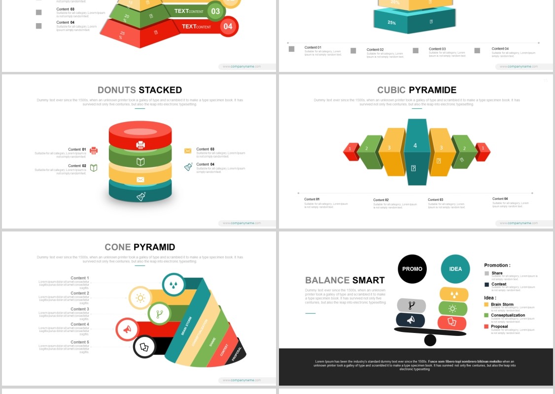 数据图表分析工作通用PPT模板Terompet - Powerpoint Template
