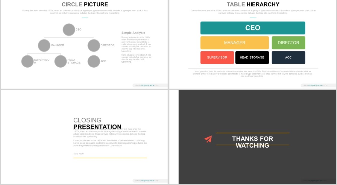 数据图表分析工作通用PPT模板Terompet - Powerpoint Template