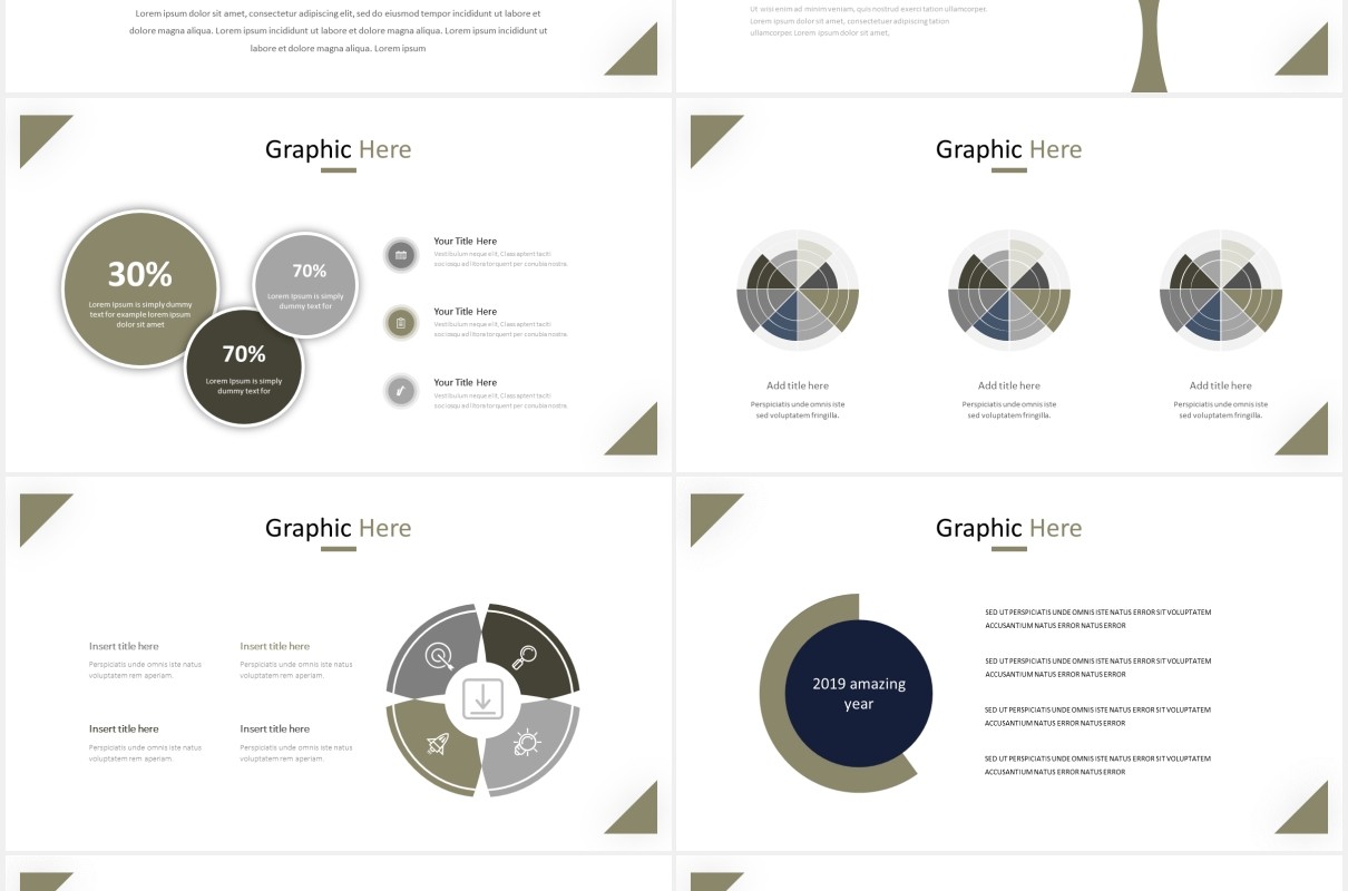 简洁简约绿植照片展示PPT模板castusle powerpoint template
