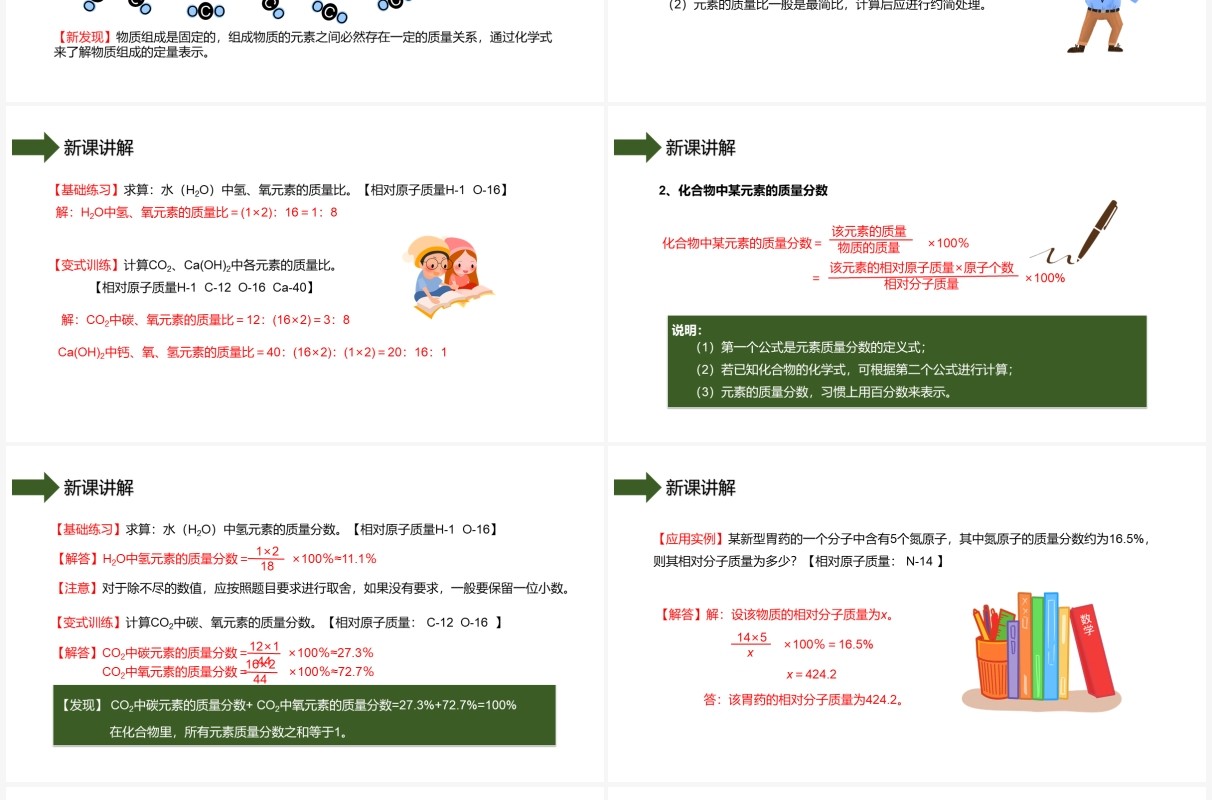 部编版九年级化学上册化学式与化合价课件PPT模板