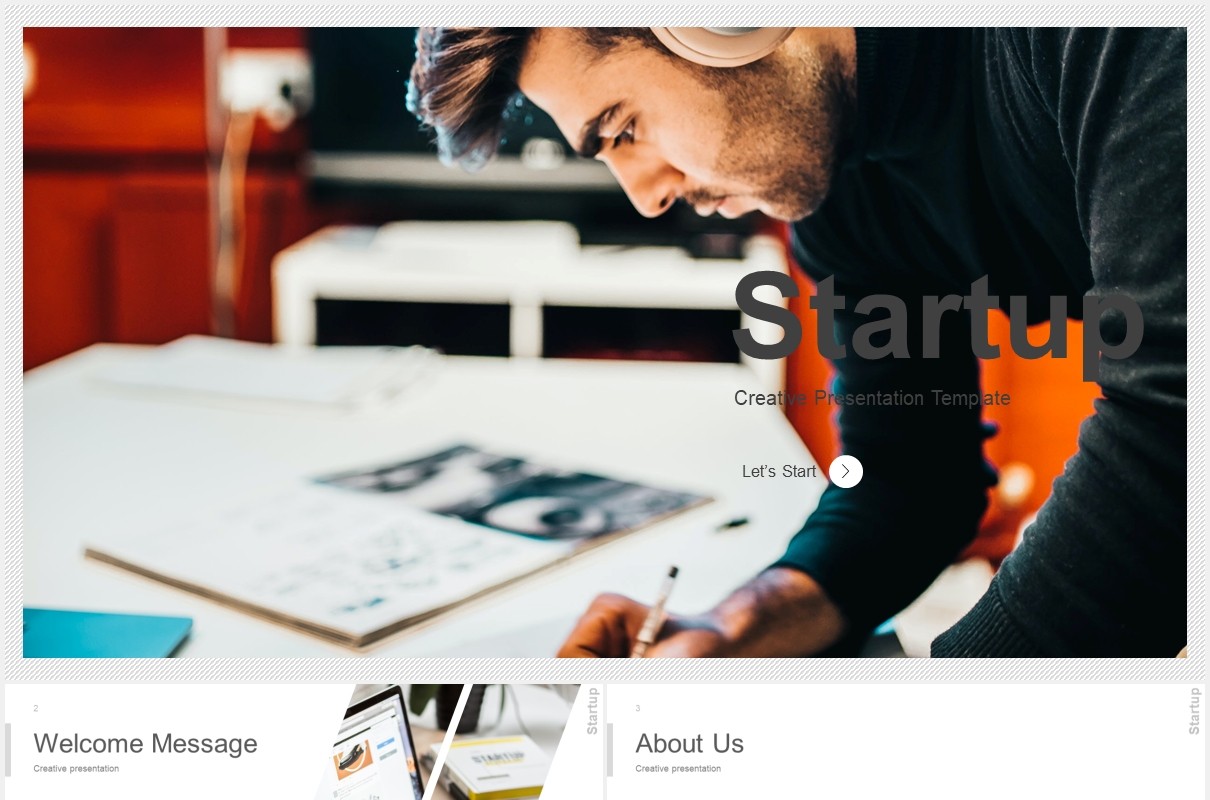 项目启动报告总结PPT数据图表素材模板startup powerpoint template