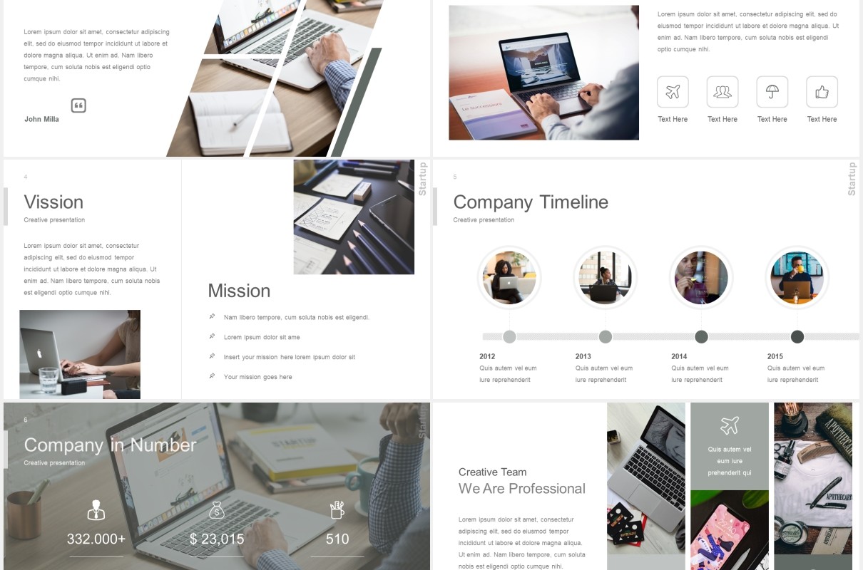 项目启动报告总结PPT数据图表素材模板startup powerpoint template