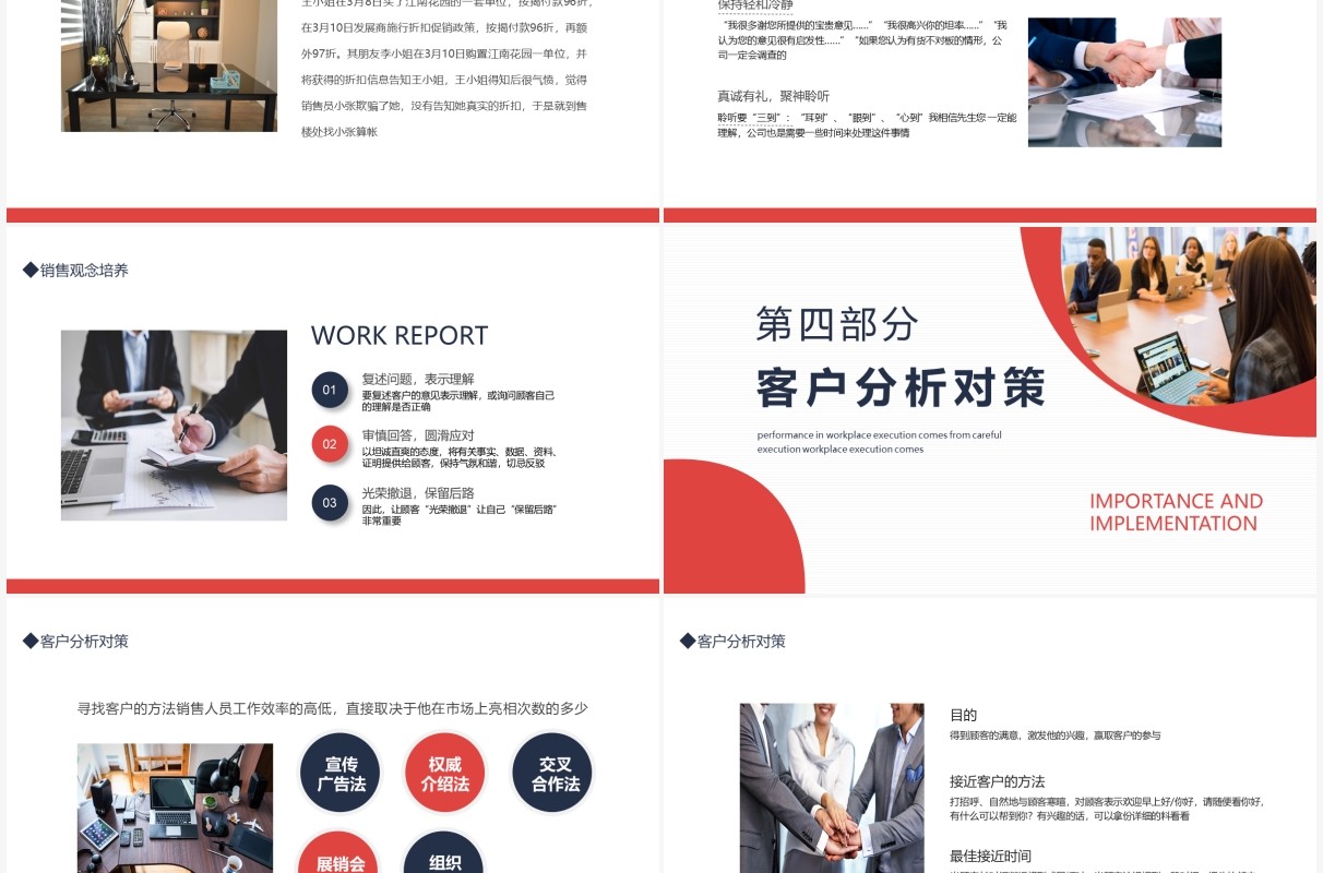 奋斗拼搏销售基本知识培训动态PPT模板