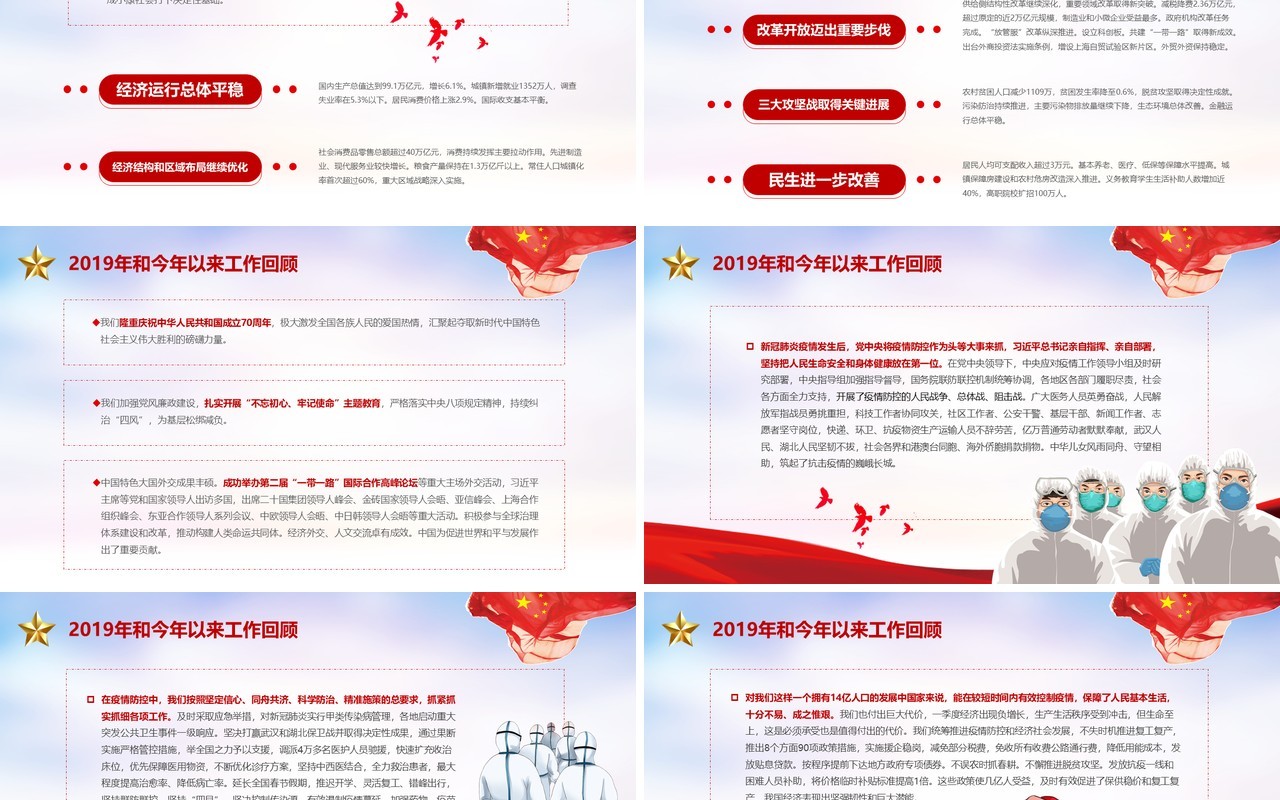 政府工作报告聚焦全国两会专题党课学习PPT模板