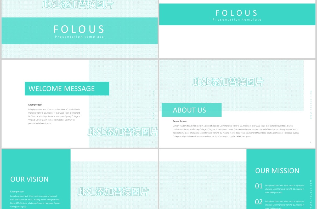 企业宣传公司历程时间轴介绍PPT模板版式设计Folous - Powerpoint Template
