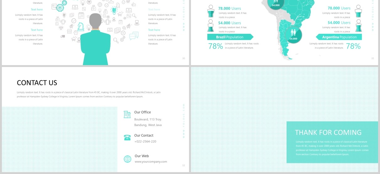 企业宣传公司历程时间轴介绍PPT模板版式设计Folous - Powerpoint Template