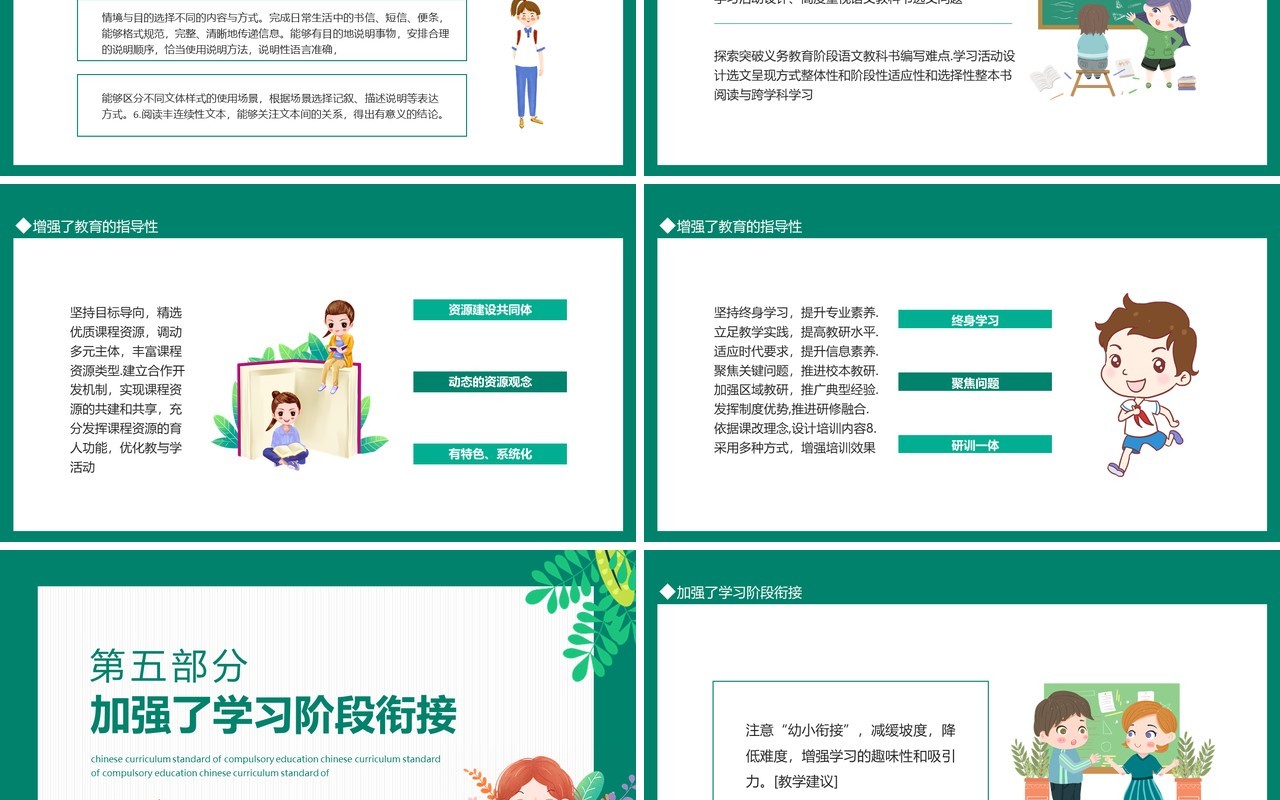 义务教育语文课程标准2022年版解读PPT模板