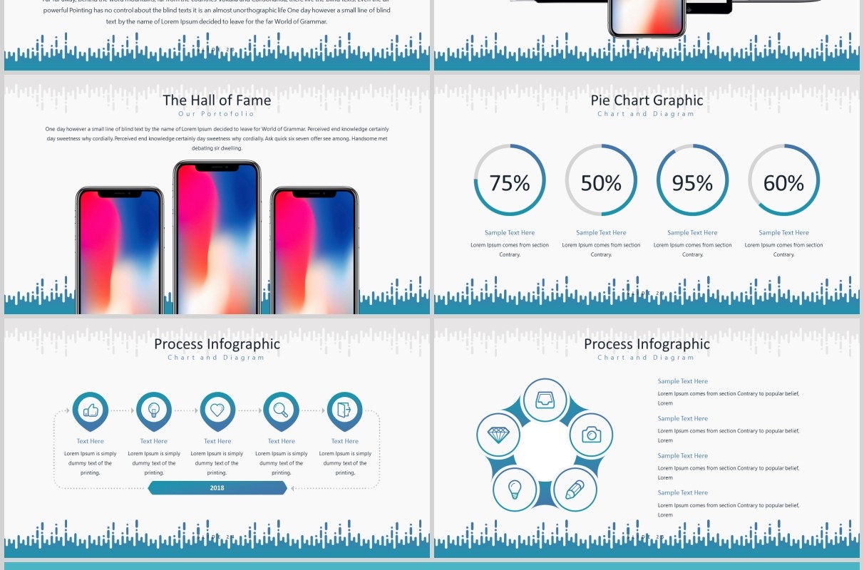 产品展示项目介绍PPT模板版式设计MELT Powerpoint Template