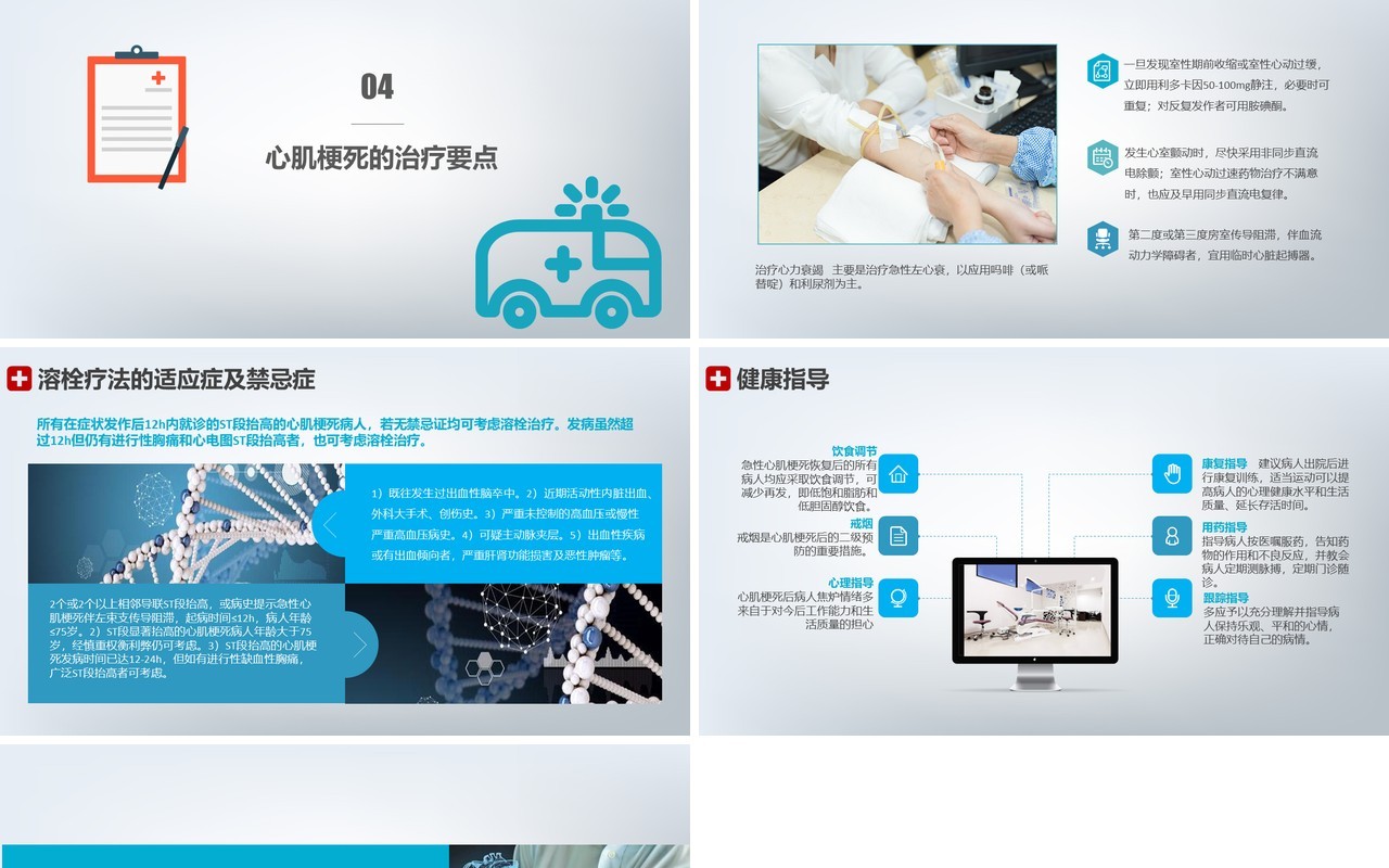 医院急性心梗护理查房案例分析讲座PPT模板
