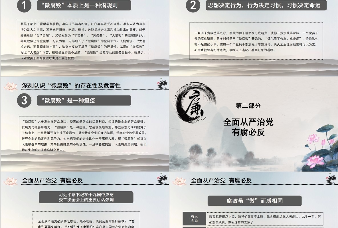 不忘初心做一名合格的共产党员廉洁廉政PPT模板